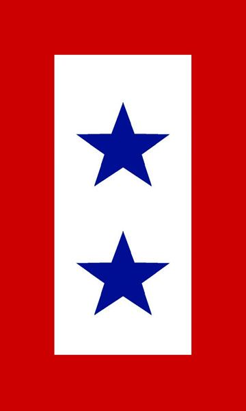 Blue Stars Service Flag Sticker   Military decal two  