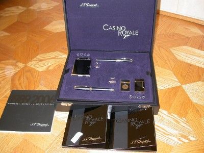 ST DUPONT 007 CASINO 6 PIECE COLLECTOR SET   RARE  