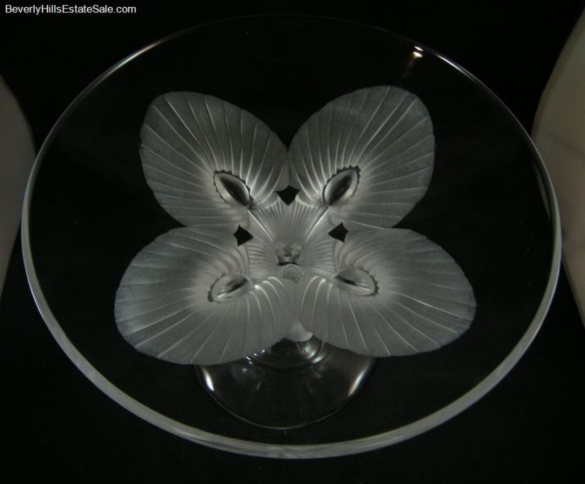 Beautiful Lalique Virginia Peacock Vase MSRP $2680.  