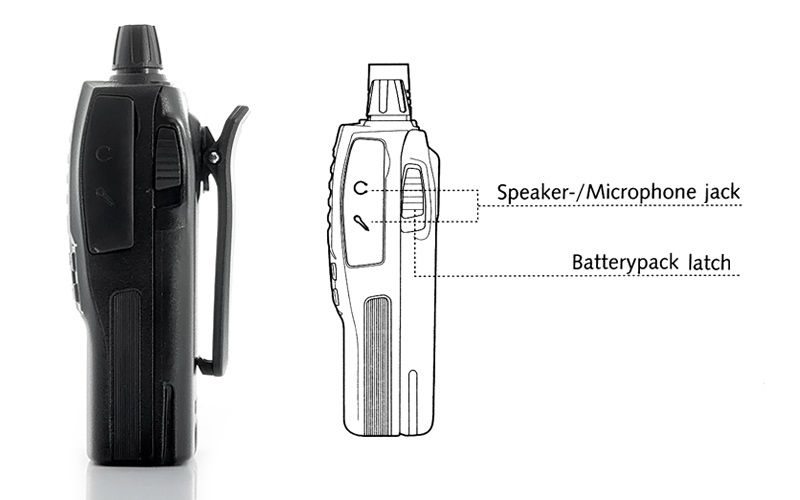 Handheld PMR446 Radio Walkie Talkie UHF FR UHF 300 520 MHz 128 