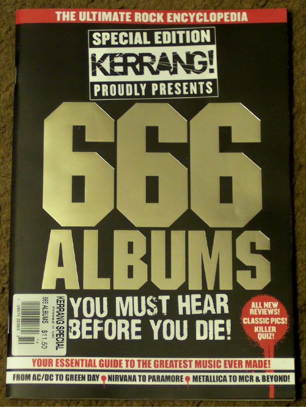 KERRANG Special 666 ALBUMS Essential Guide METALLICA Paramore MCR 