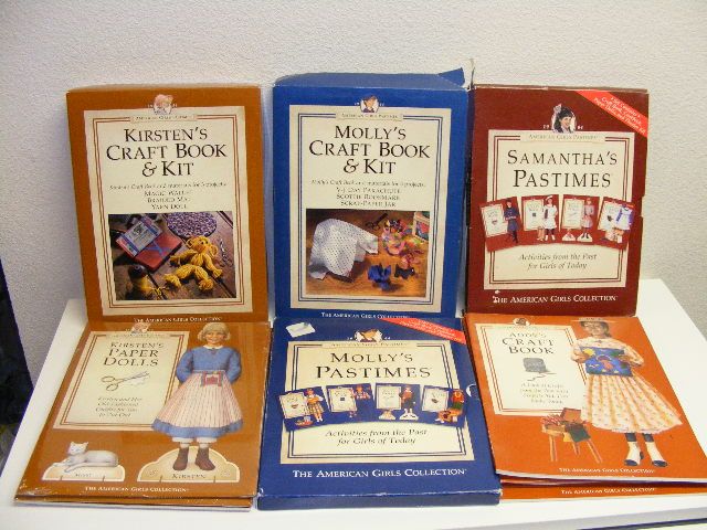 American Girl Craft Book Theater Cookbook Paper Doll Molly Samantha 