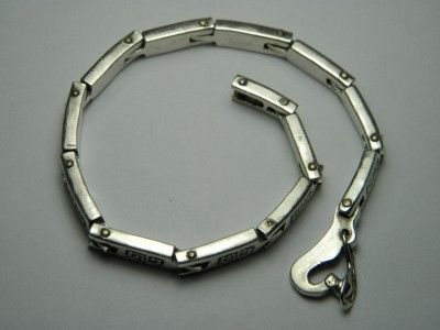 VINTAGE STERLING SILVER 925 ESTATE JEWELRY LINK BRACELET MEXICO 26 