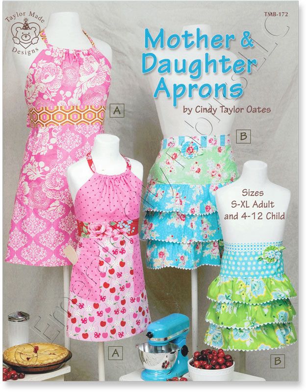 Taylor Made Mother & Daughter Aprons Pattern Book NEW  