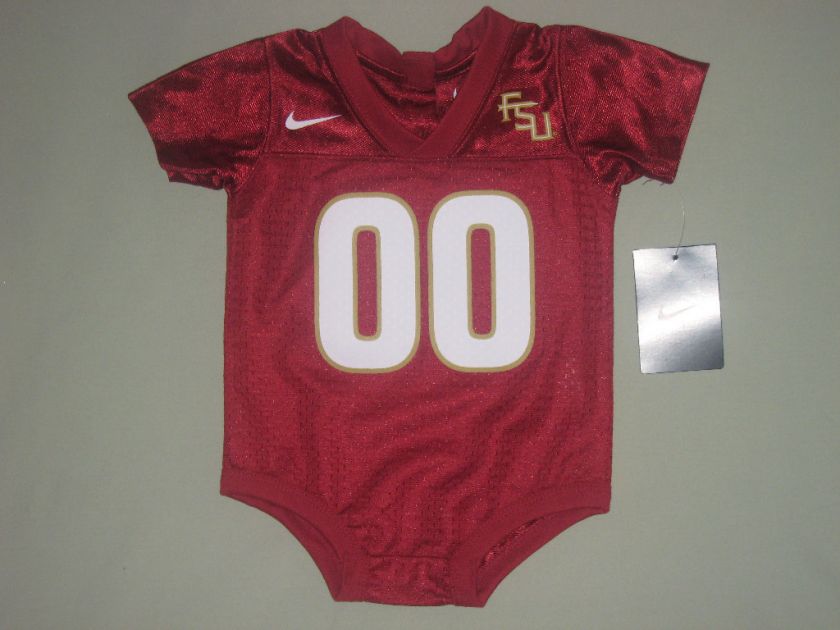 NEW NIKE FLORIDA STATE FSU JERSEY ONESIE SIZE 3/6 MOS  