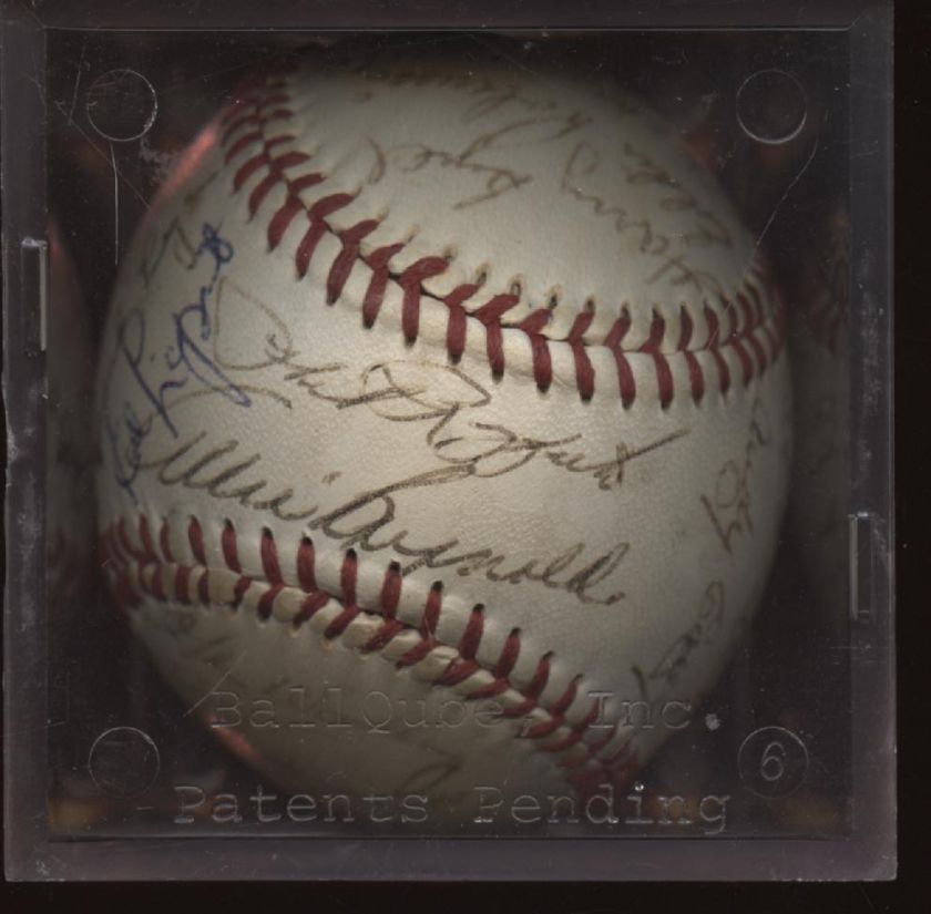 1954 New York Yankees Team Signed Baseball 26 Signatures PSA/DNA LOA 