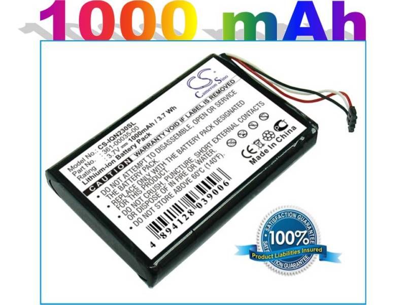 Battery for Garmin Nuvi 2300, 2300LM, 2340LT, 2350LT  