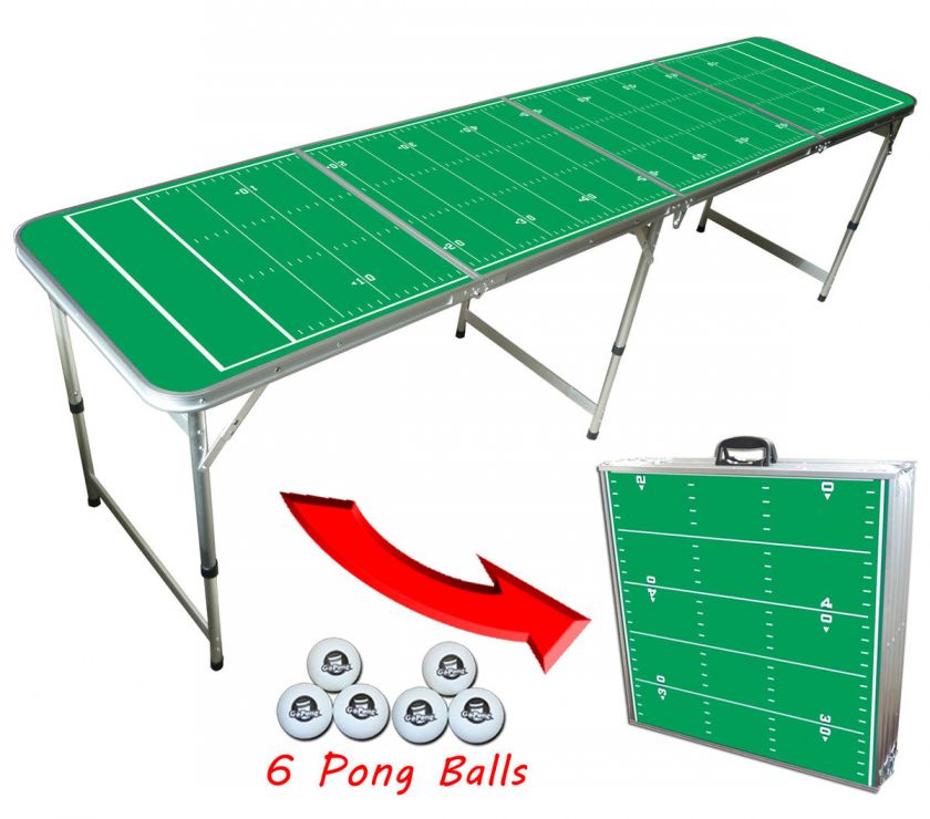 Football Field 8FT Beer Pong Table   Perfect for Philadelphia Eagles 