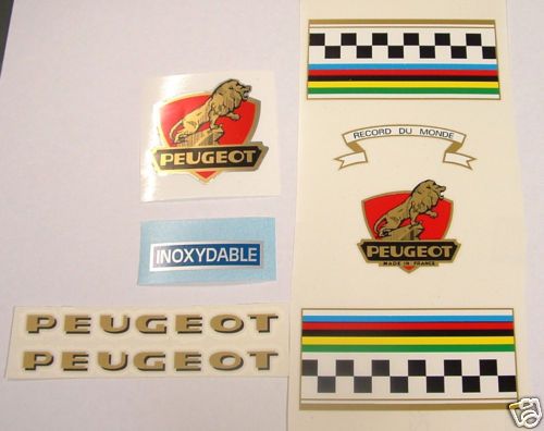 Peugeot complete set of decals vintage # 2 PX10  