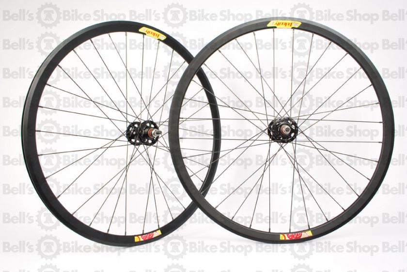 Velocity Deep V Track Wheels BLACK Fixed Gear 700c NEW 072774715091 