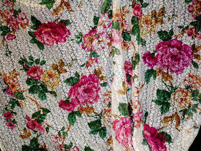 Pink Floral Stretch Lace Fabric 60x1yd lots Curtains  