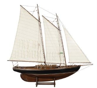 Friendship Schooner Yacht Wood Model Sailboat 47 Boat