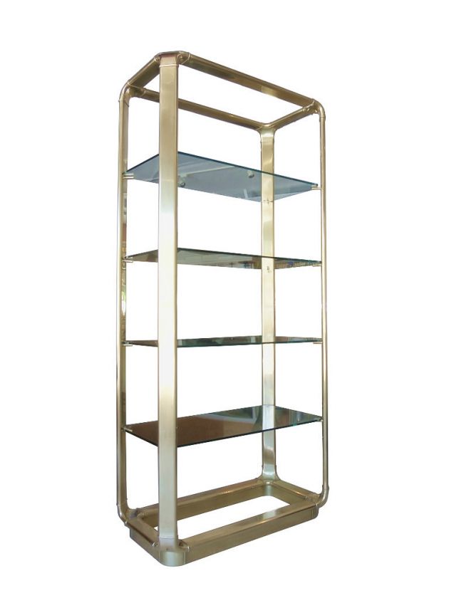 Amazing John Widdicomb Solid Brass Etagere  