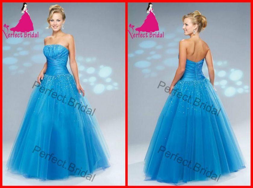   Prom Quinceanera Wedding Dress Bridal Graduation party Debutante 2012