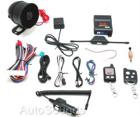 CrimeStopper SP301 2 Way Car Alarm System Keyless Entry  