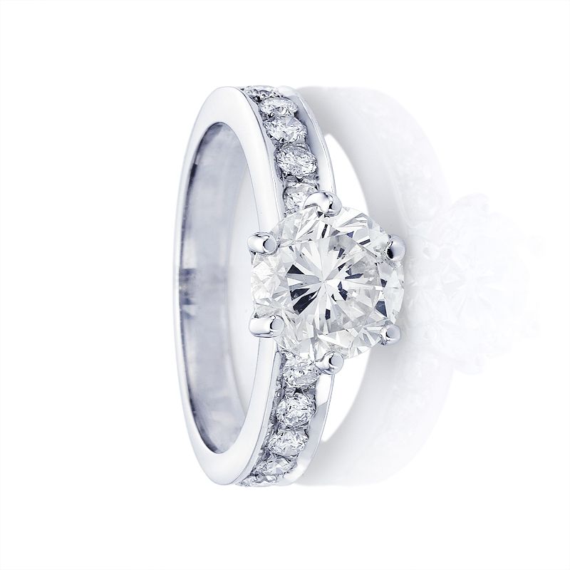 CARAT ROUND DIAMOND ENGAGEMENT RING GORGEOUS  