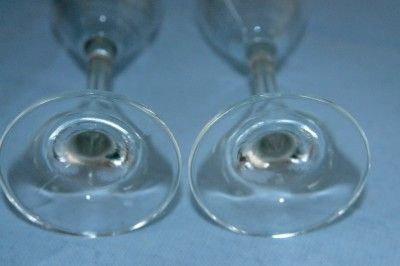   Crystal Stemware 6 Flute Champagne Glasses Handcrafted in Italy NIB