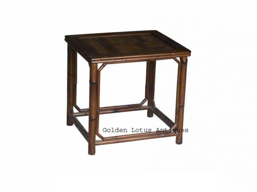 Chinese Style Bamboo Square Coffee Table s497sv  