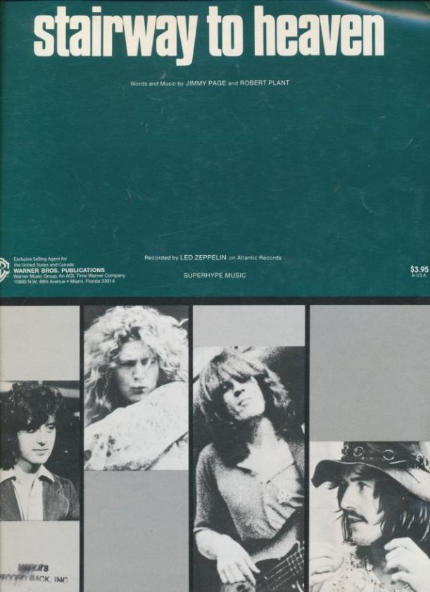   Recorded by Led Zeppelin Sheet Music (Vocal, Piano, Guitar, Chords