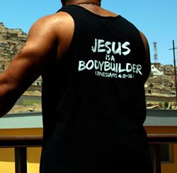 CHRISTIAN BODYBUILDING WEIGHT LIFTING TANK S XXXL BB  