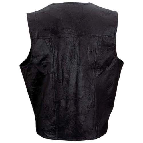 Motorcycle Biker Leather Vest / Christian Patchs  