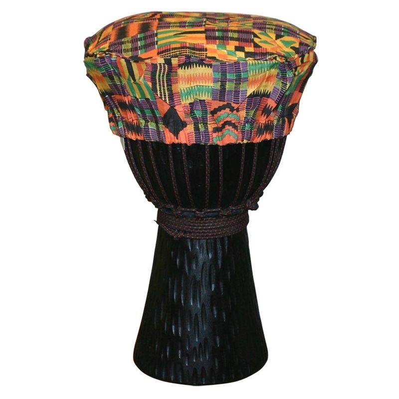 Djembe Cover, Kente Cloth Djembe Hat, Small 8 Diameter  