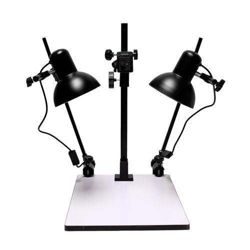 Pro Copy Stand with lights bubble level quick release  