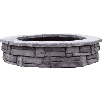 Natural Concrete Products Outdoor Firepit Natural Stone Look Random 