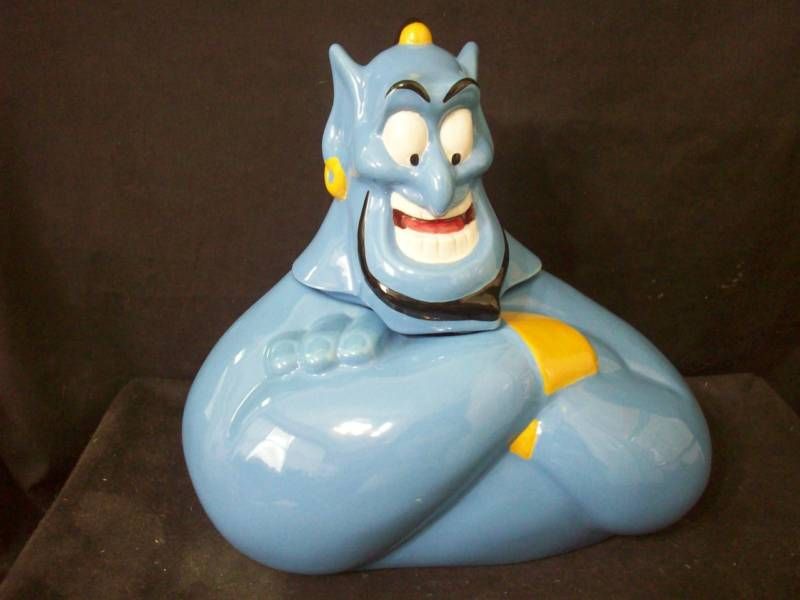 WALT DISNEY ALADDIN GENIE BUST COOKIE JAR #A2662  