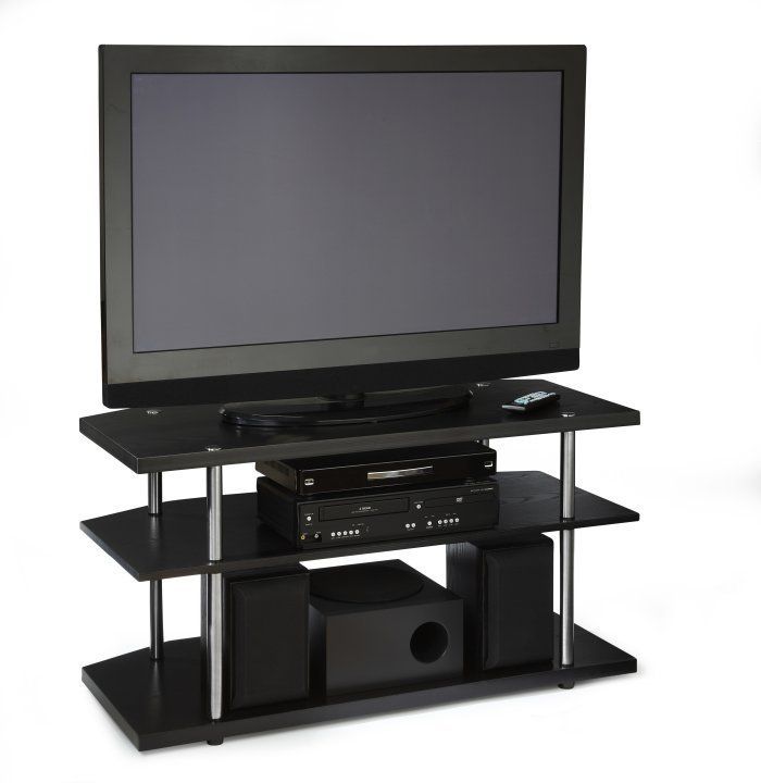 Designs2Go 3 Tier Corner TV Stand by Convenience Concepts  