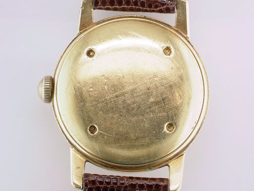   Antique Croton Aquamatic Solid 14K Gold Mens Art Deco Wrist Watch