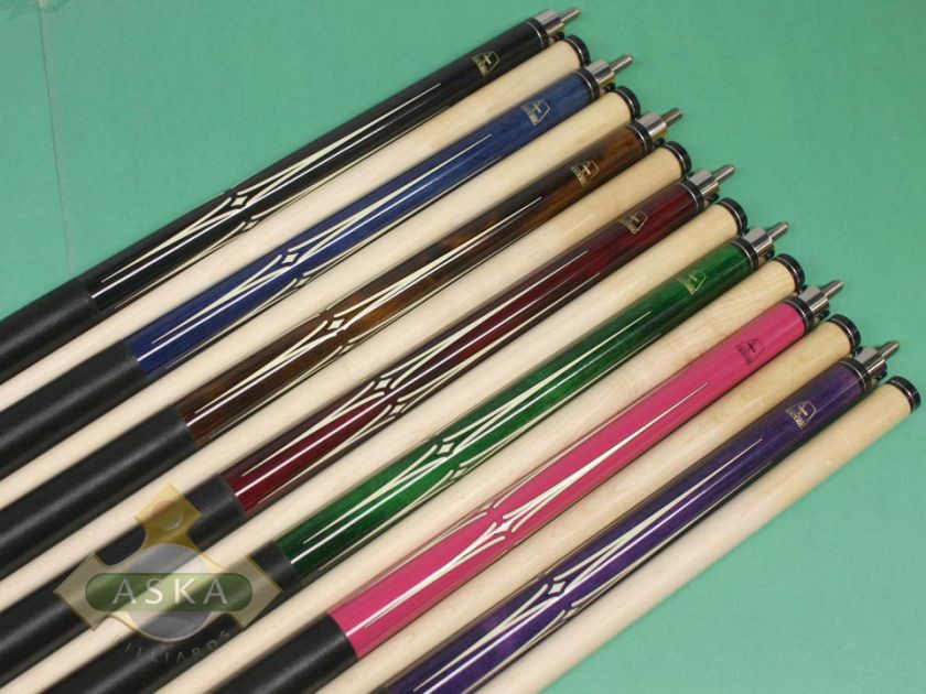 Billiard pool cue set Aska L15 7 Cue Sticks Set Maple  