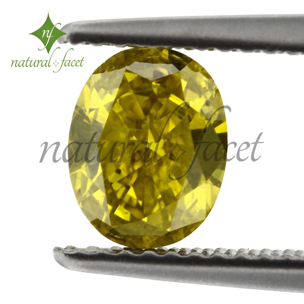   Carat Very Good Cut Yellow SI1 Oval 100% Genuine Diamond AGI Certified