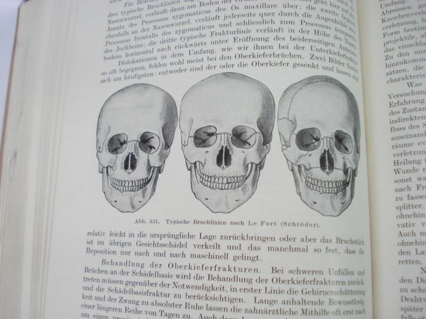 ANTIQUE 1929 GERMAN MEDICAL BOOK – DENTISTRY TEXTBOOK  