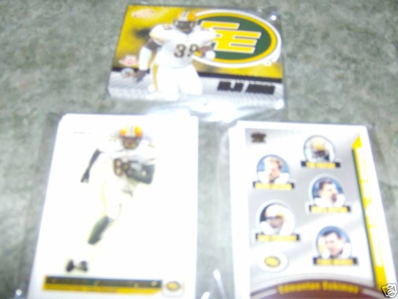 CFL Edmonton Eskimos Lot of 3 Team Sets  