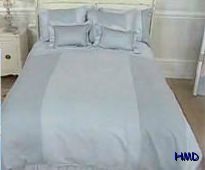 Joy Mangano Comfort & Joy Elegant Bedding Ensemble   Twin   Ice Blue 