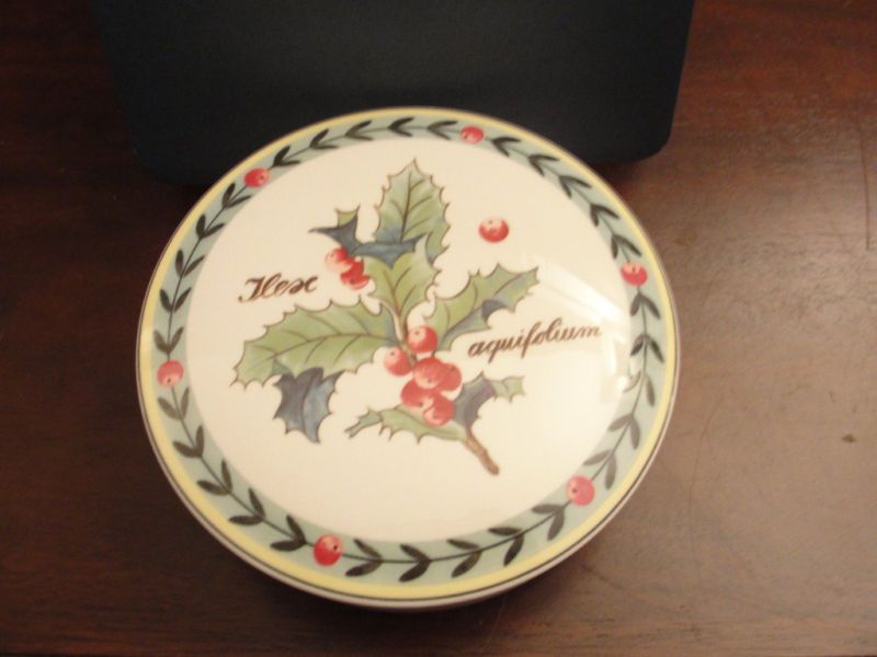 VILLEROY & BOCH FRENCH GARDEN CHRISTMAS CANDY BOX  