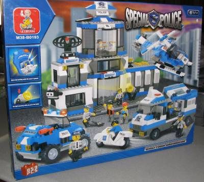 Sluban Building Blocks Special Police S.W.A.T. Headquarters 859 PC Set 