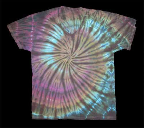 NEW Tie Dye Shirt Hanes VNeck Purple Spiral M L XL  