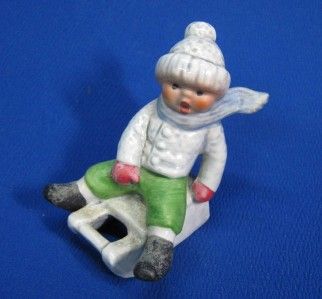 GOEBEL BOY ON SLED W. GERMANY FIGURINE  