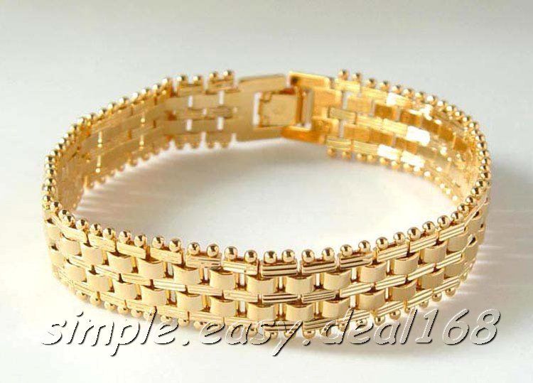 Pretty Links Design Stunning 22K Gold Plated Bracelet  