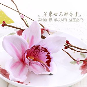 10 COLORS ARTIFICIAL WEDDING PARTY ORCHID HAIR CLIP PIN  