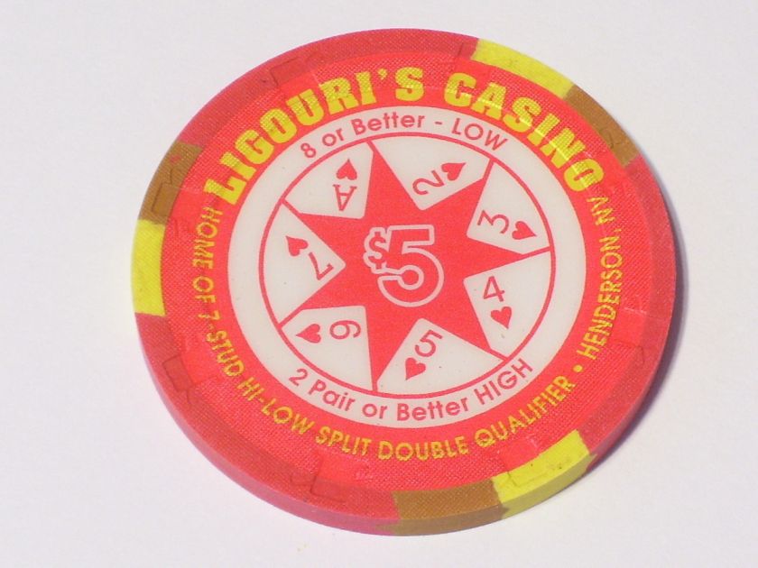 LIGOURIS HENDERSON NV Obsolete Casino Poker Chip  