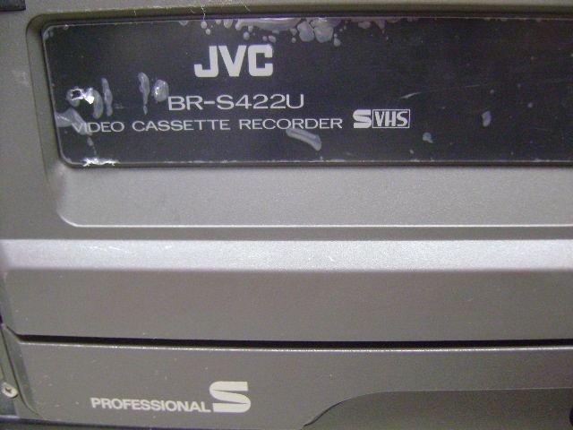 HITACHI Z 2000A JVC BR S422U SVHS COLOR STUDIO DIGITAL VIDEO CAMERA 3 