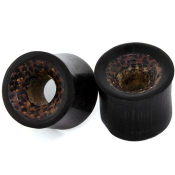 Buffalo Horn Palm Wood Plug Tunnel Organic 8mm 0G G EAR  