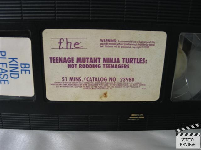 TMNT   Hot Rodding Teenagers VHS  