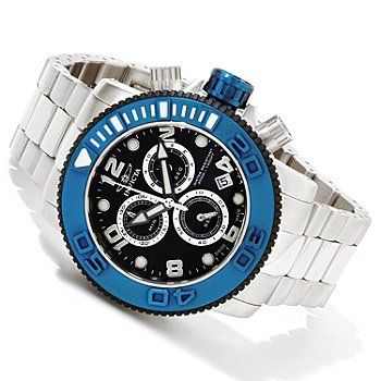 Invicta Mens 12534 Sea Hunter Midsized 50mm Bracelet Blue IP Accents 