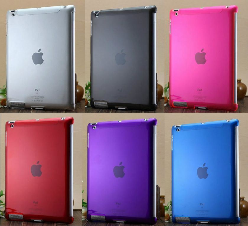 CLEAR CASE COVER FOR IPAD 2 COMPATIBLE WITH SMART COVER + FREE SCREEN 