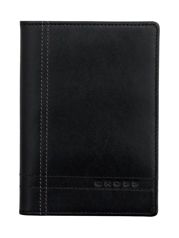 Cross Legacy Full Grain Black Italian Leather Passport Cover  