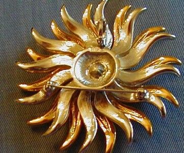 KENNETH JAY LANE SUNFLOWER PIN/PENDANT  